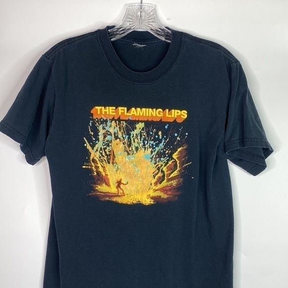 Vintage The Flaming Lips Black Tshirt At War With Mystics Y2K Band Tee Small - Picture 2 of 10